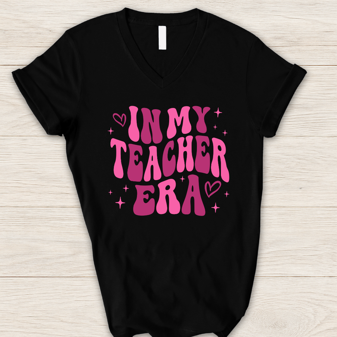 In My Teacher Era V-Neck T-Shirt