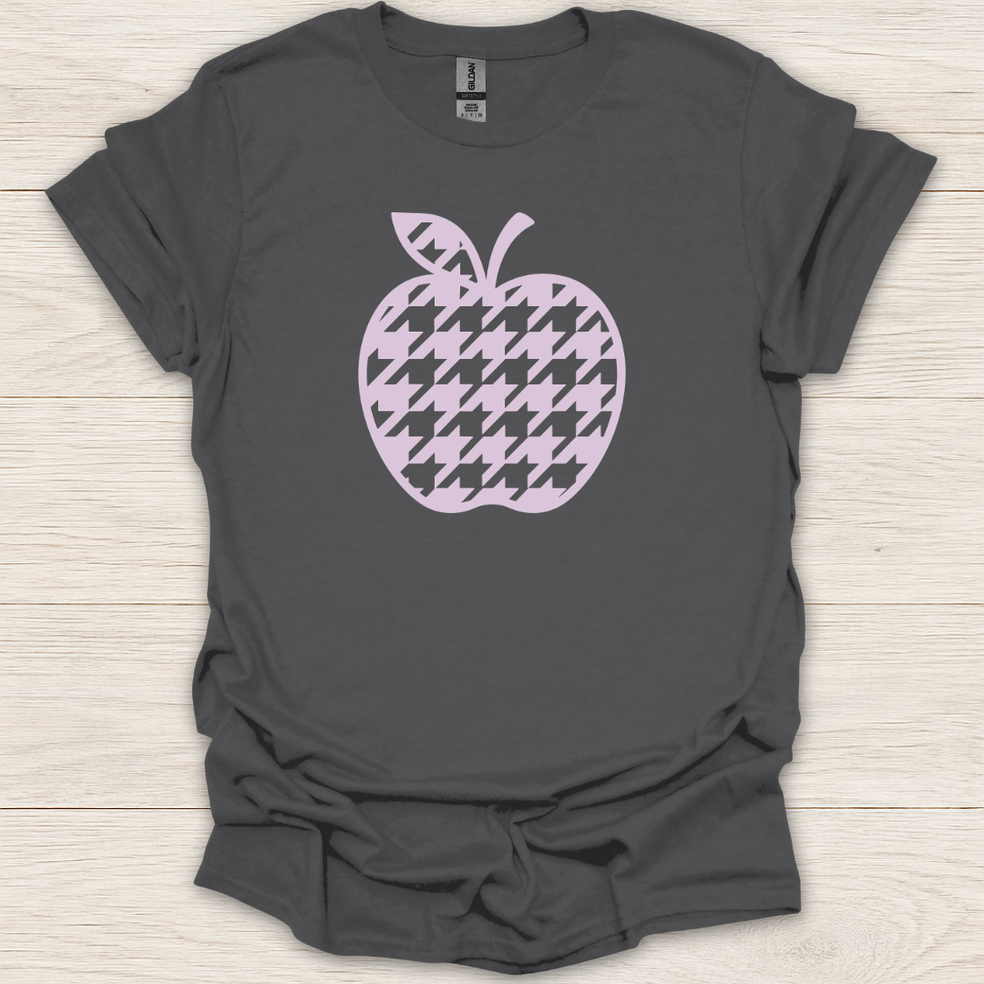 Purple Pastel Apple Houndstooth T-Shirt