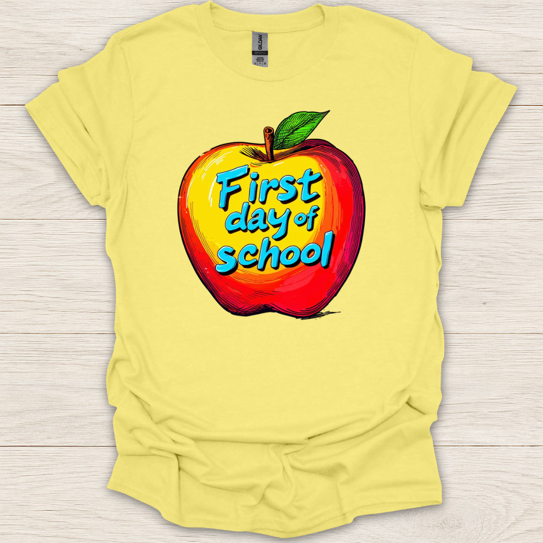 First Day of School Apple T-Shirt