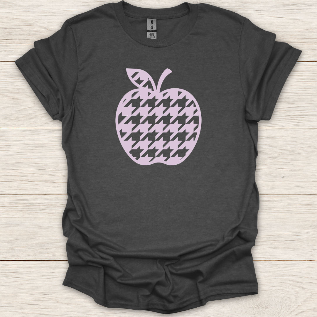 Purple Pastel Apple Houndstooth T-Shirt