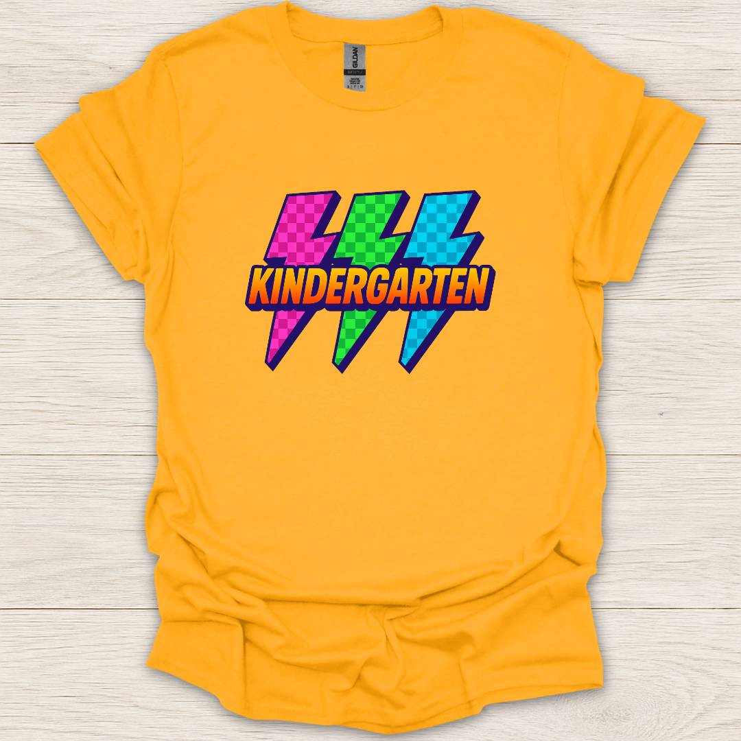 Kindergarten Pop Art Lightning T-Shirt