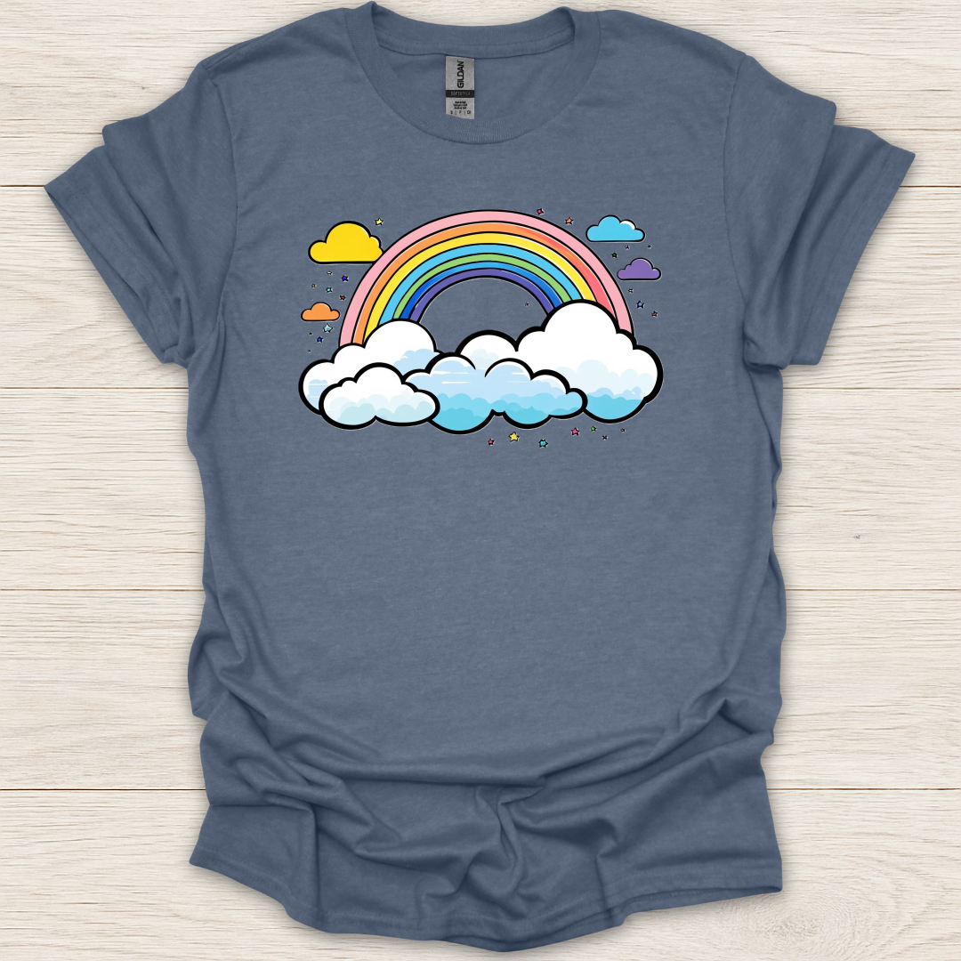 Art- Rainbow & Clouds T-Shirt