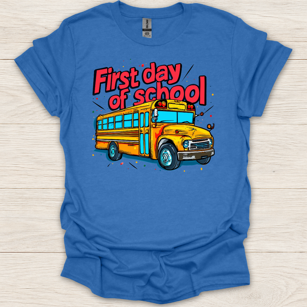 First Day of School Bus T-Shirt