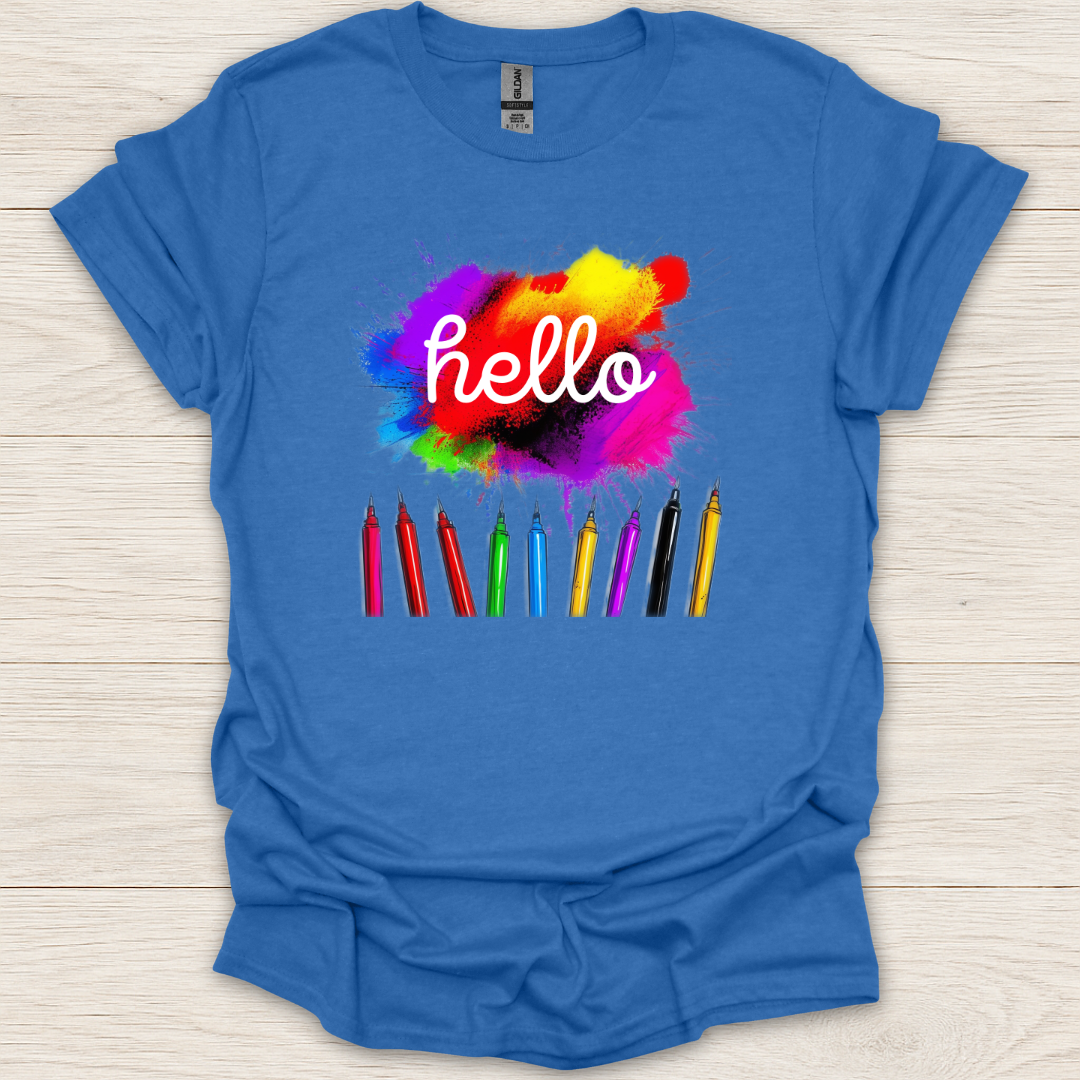 Hello Color Pencils T-Shirt
