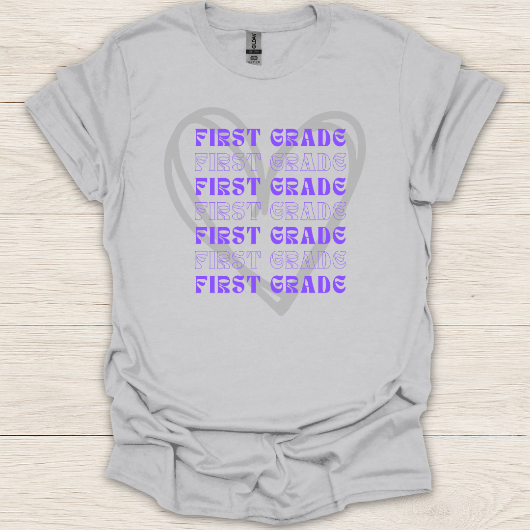 First Grade Heart T-Shirt
