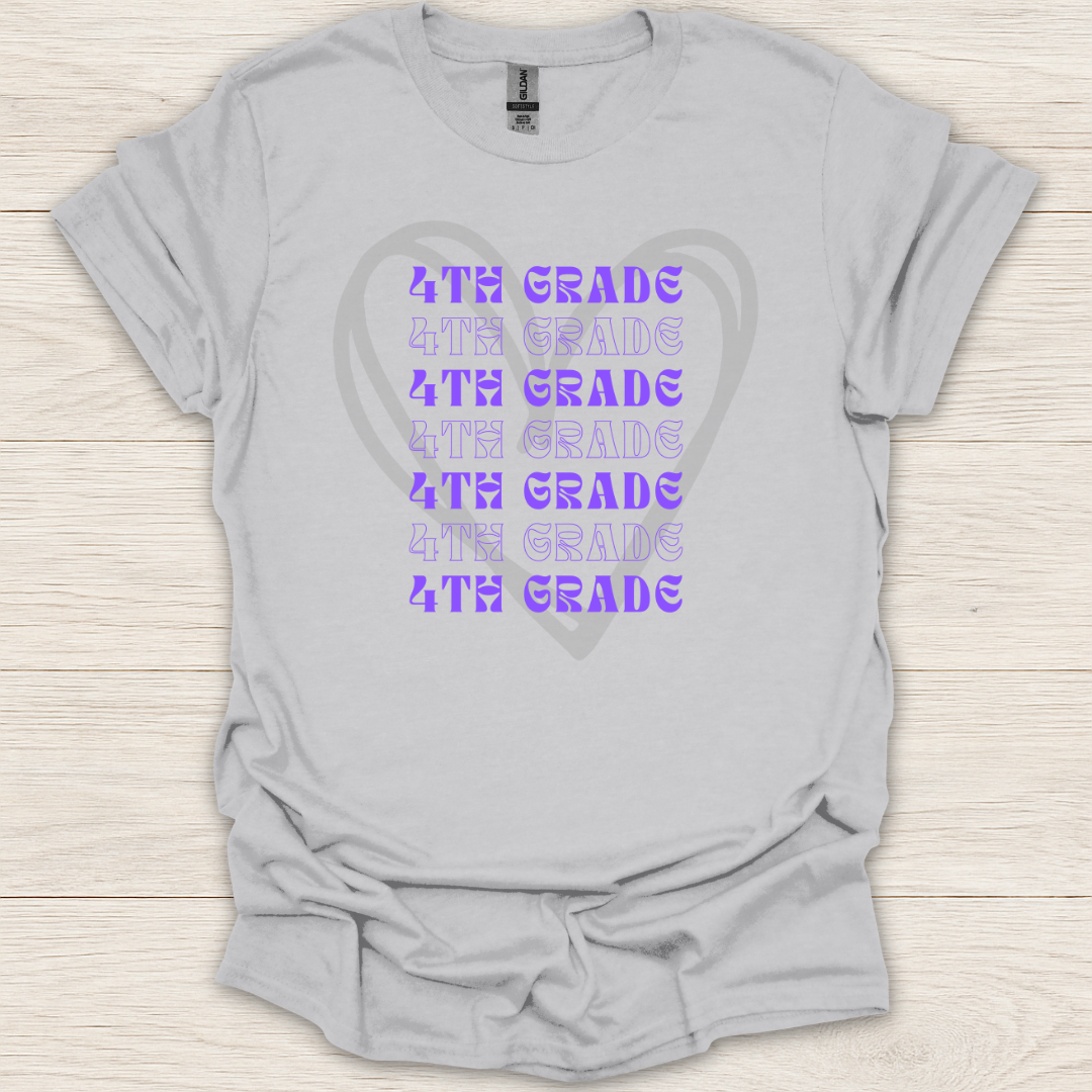 4th Grade Hearts T-Shirt