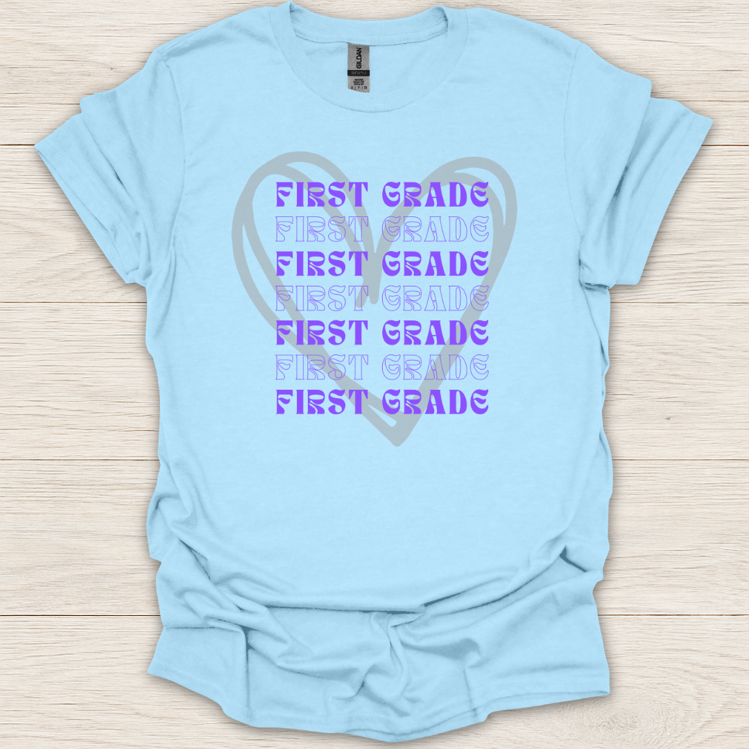 First Grade Heart T-Shirt