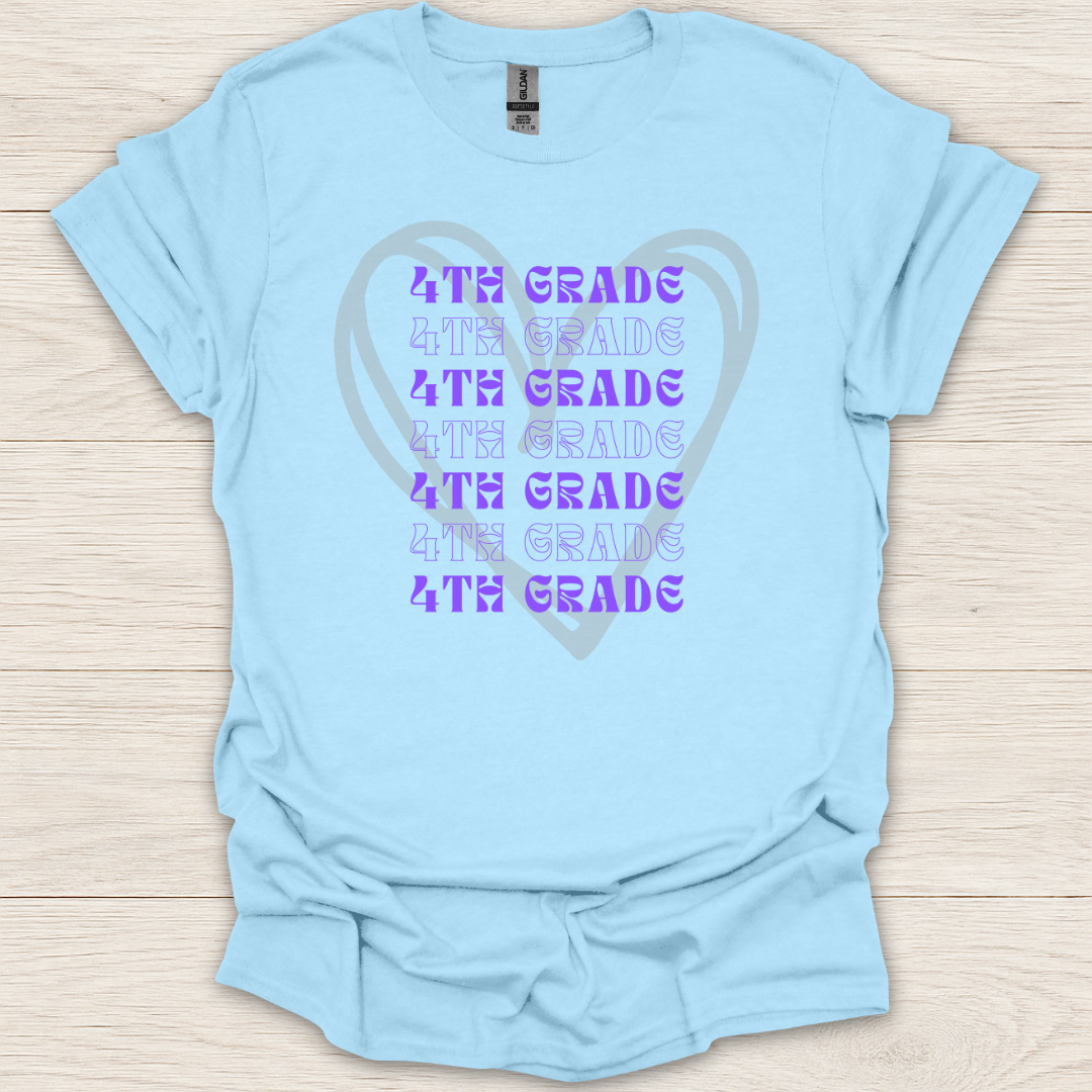 4th Grade Hearts T-Shirt