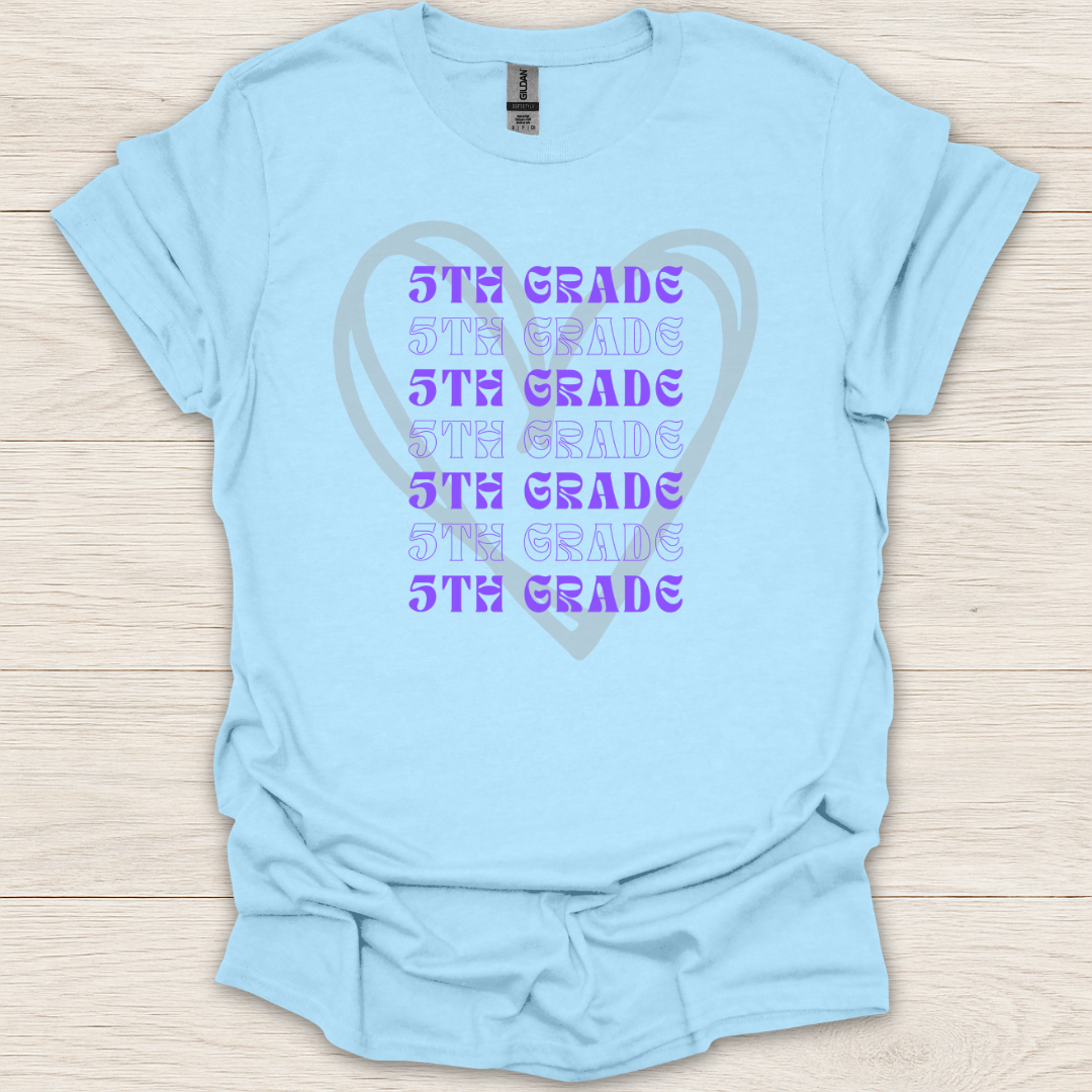 5th Grade Hearts T-Shirt
