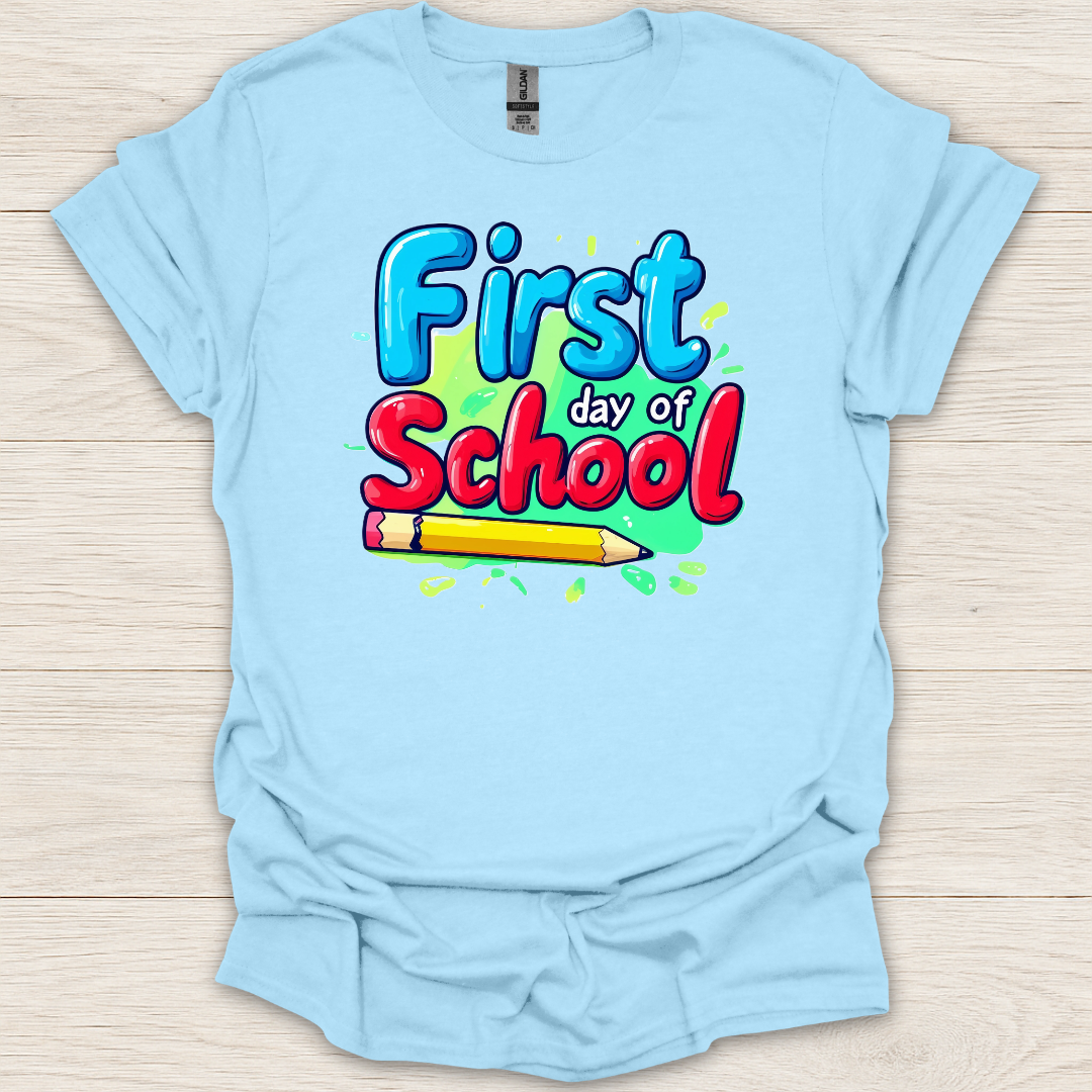 First Day of School Pencil T-Shirt