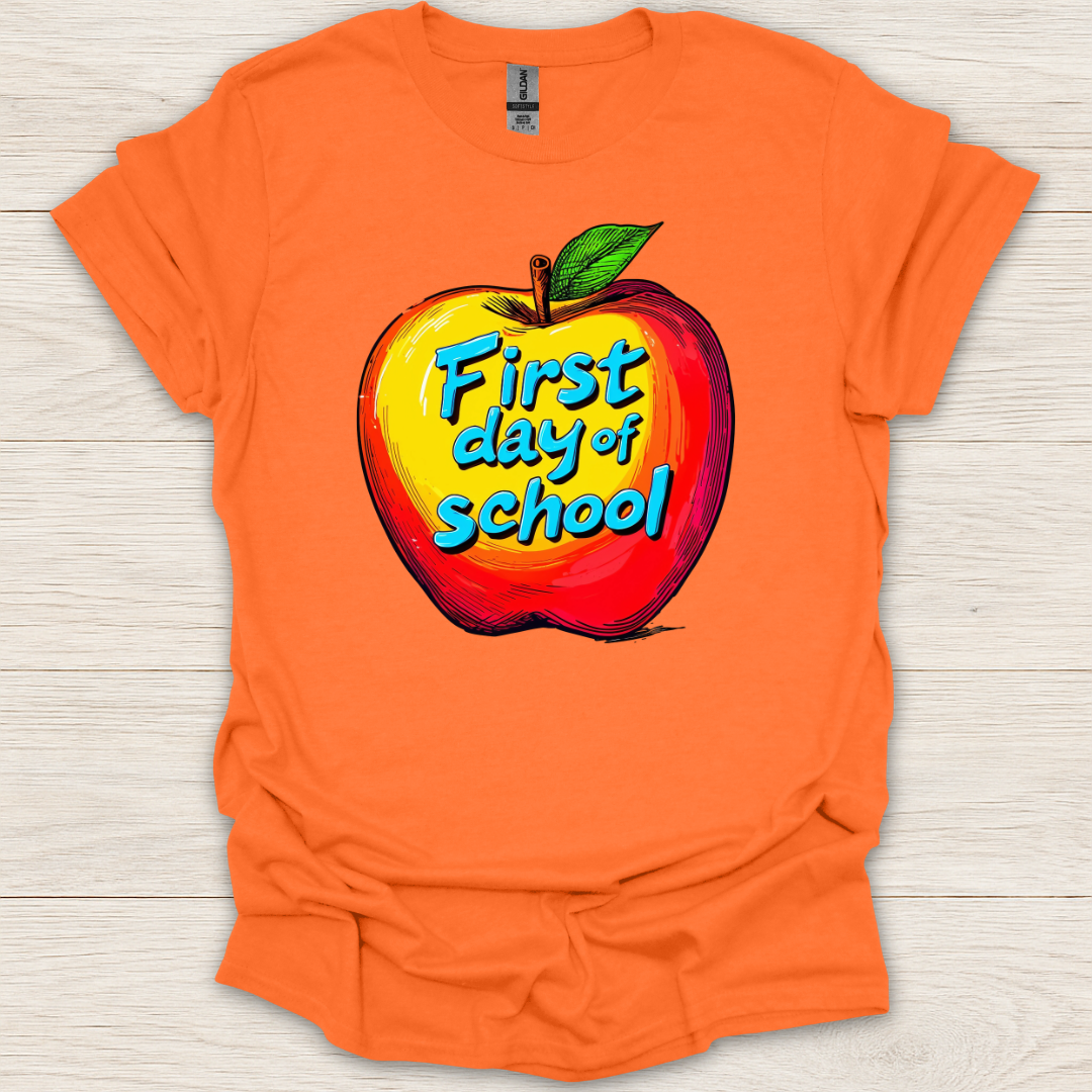 First Day of School Apple T-Shirt