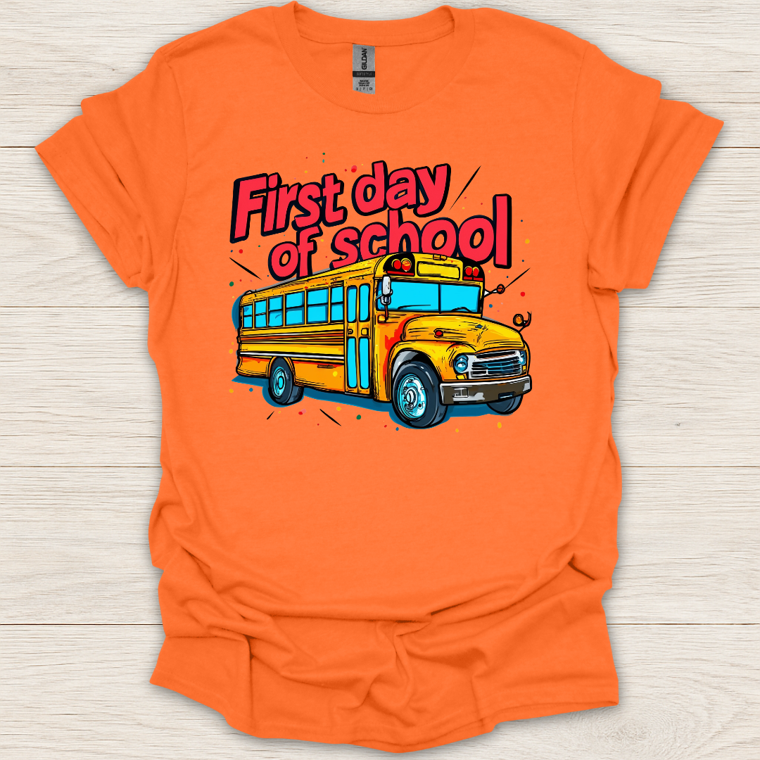 First Day of School Bus T-Shirt