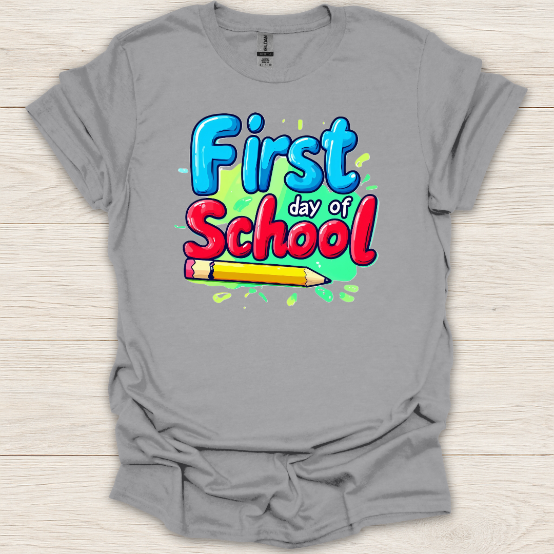First Day of School Pencil T-Shirt