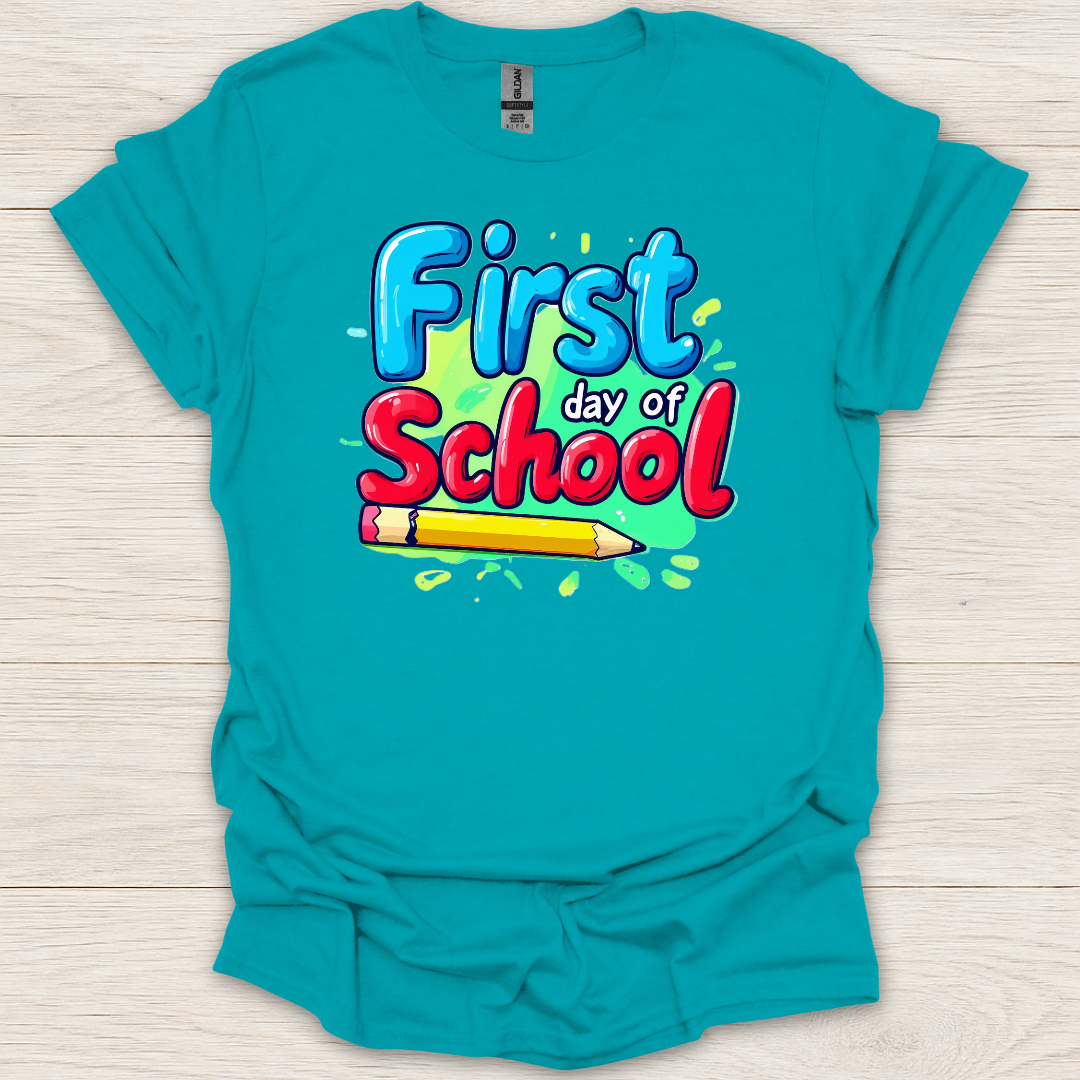 First Day of School Pencil T-Shirt