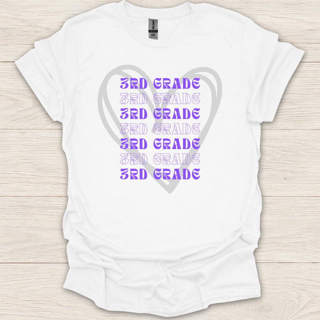 3rd Grade Hearts T-Shirt