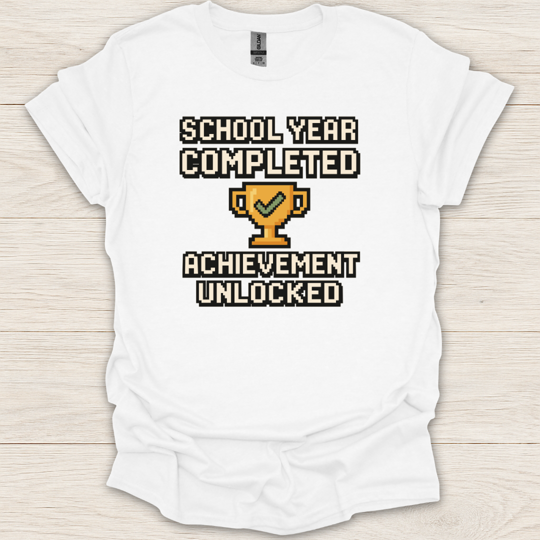 School Year Completed Achievement Unlocked T-Shirt