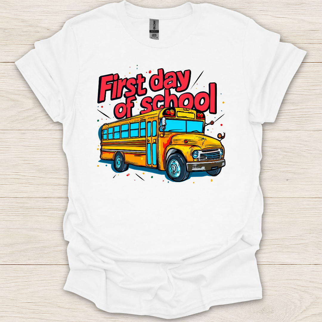 First Day of School Bus T-Shirt