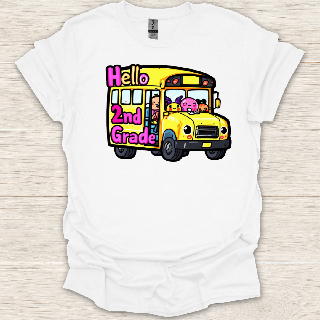 Welcome to 2nd Grade Bus T-Shirt