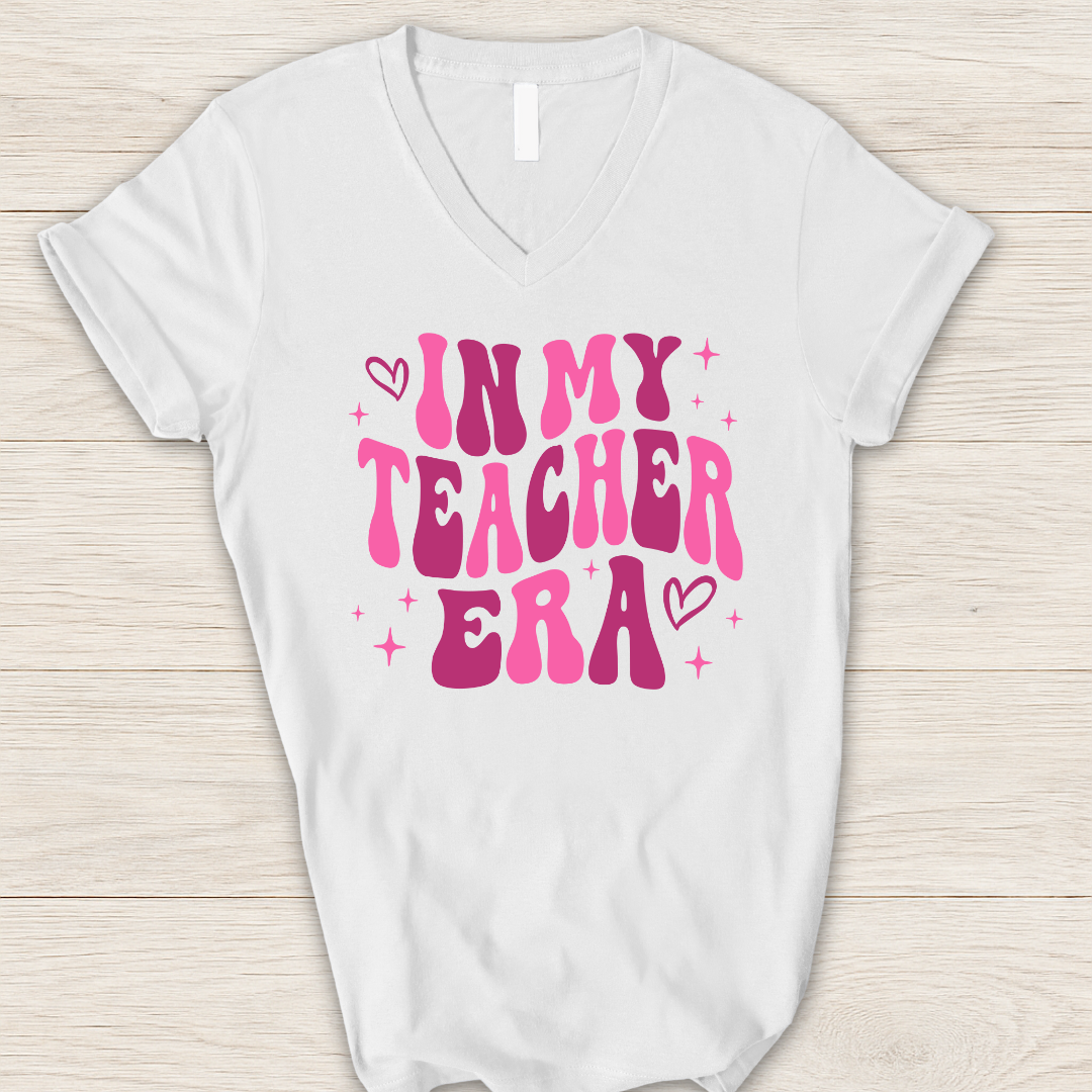 In My Teacher Era V-Neck T-Shirt
