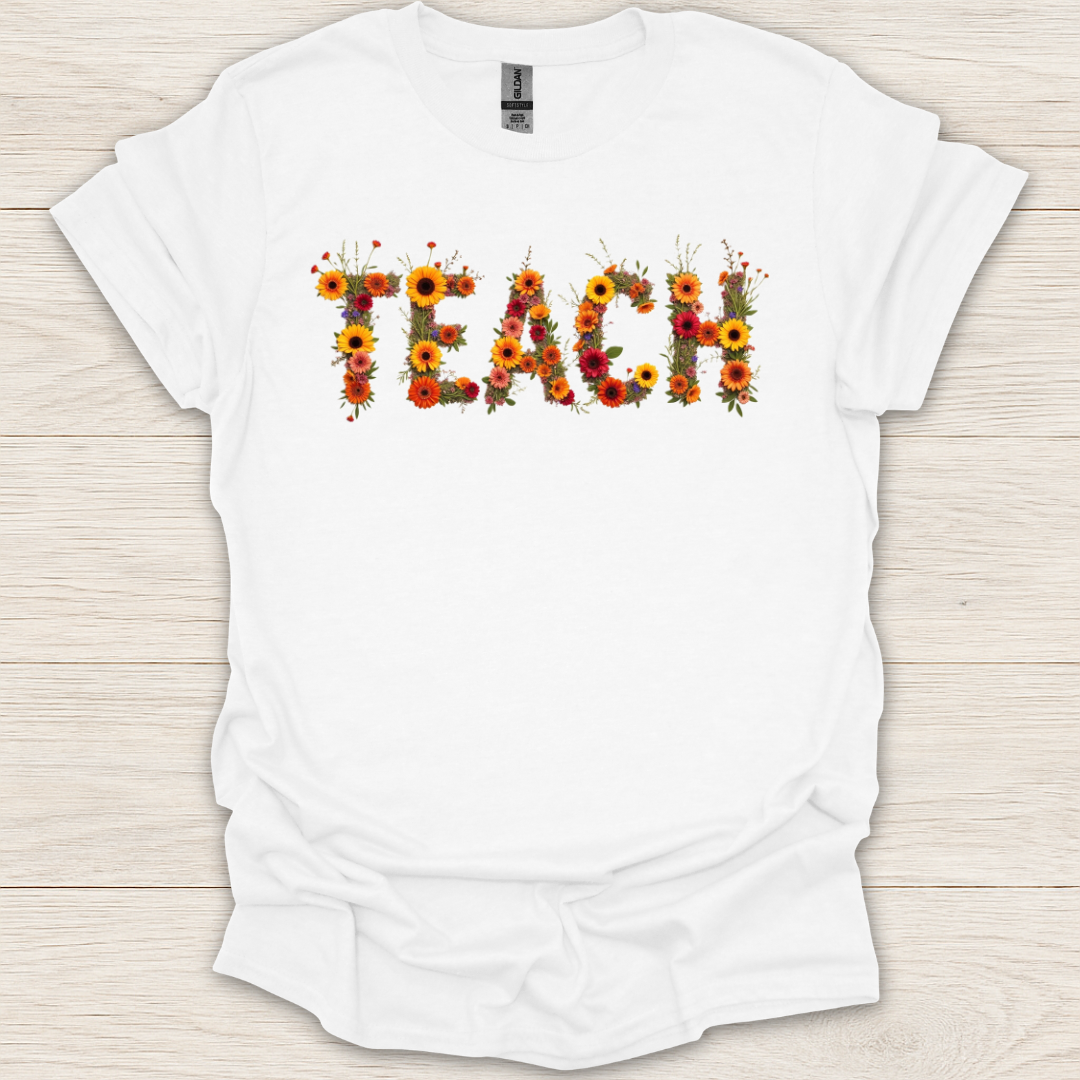 Teach Floral T-Shirt
