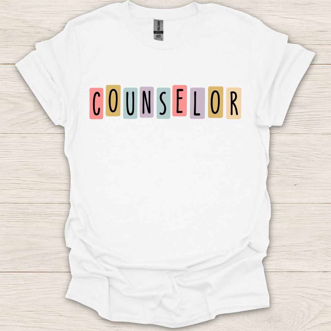 Counselor Retro Block T-Shirt