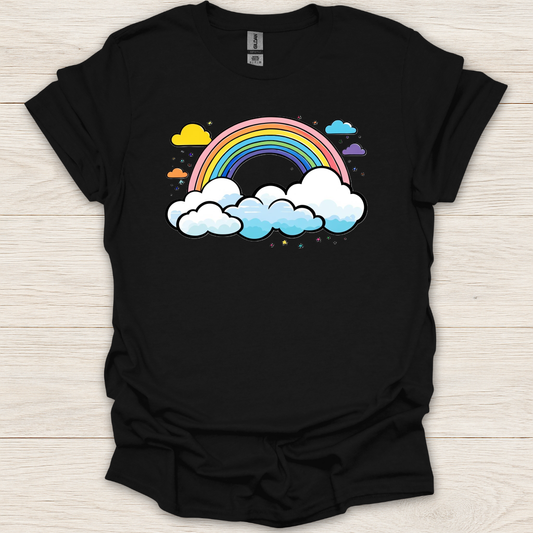 Art- Rainbow & Clouds T-Shirt