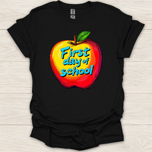 First Day of School Apple T-Shirt