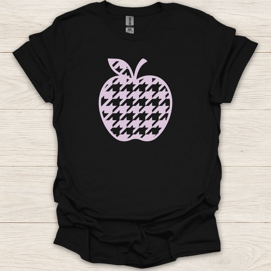 Purple Pastel Apple Houndstooth T-Shirt
