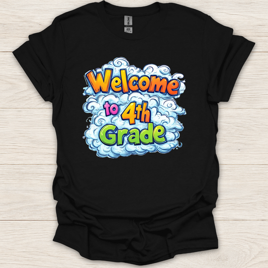 Welcome to 4th Grade Clouds T-Shirt