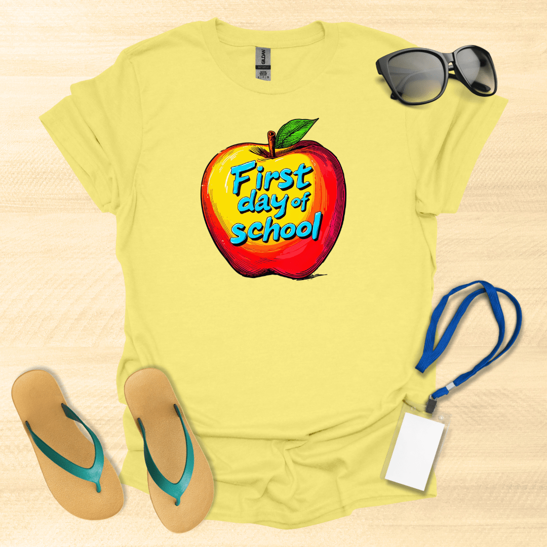 First Day of School Apple T-Shirt