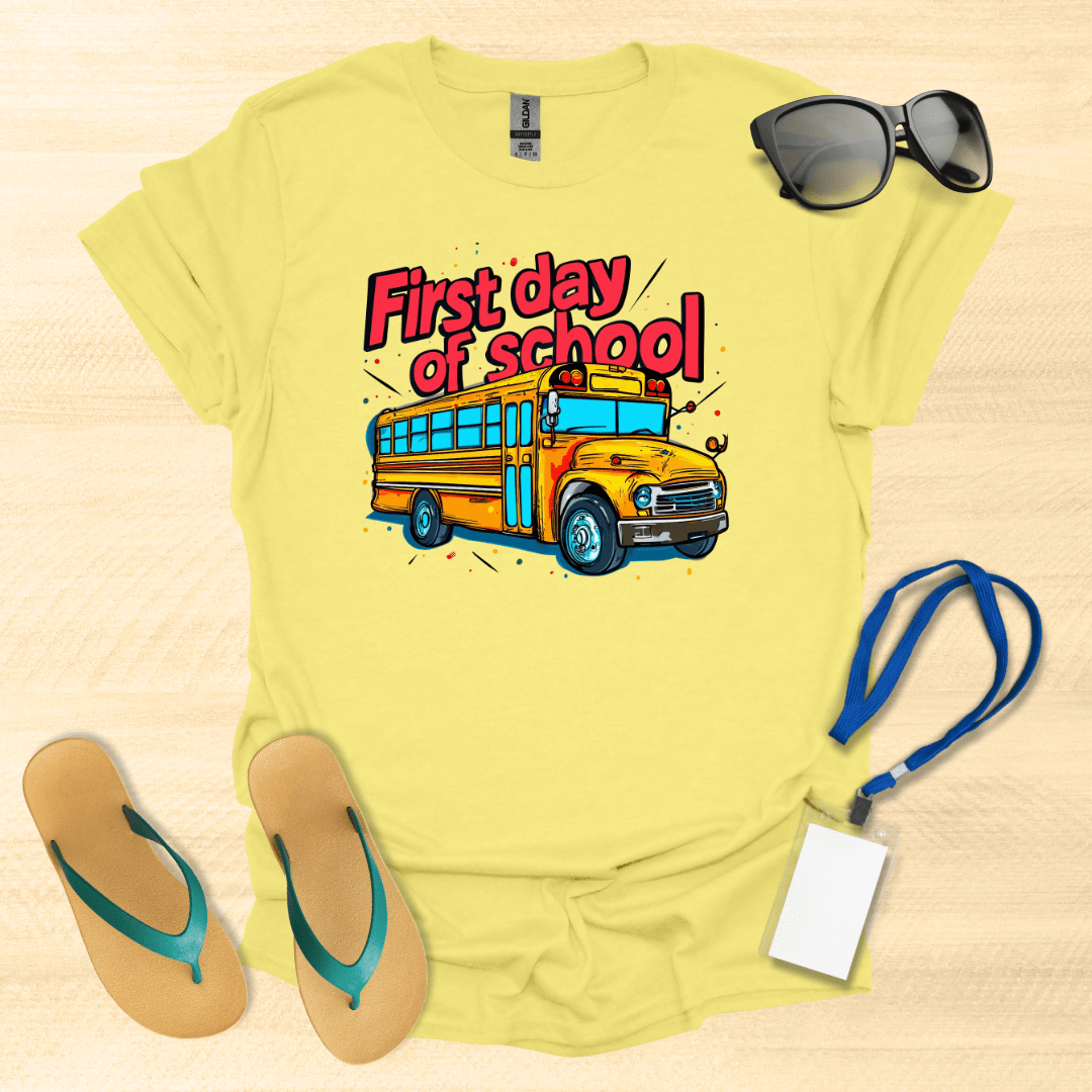 First Day of School Bus T-Shirt