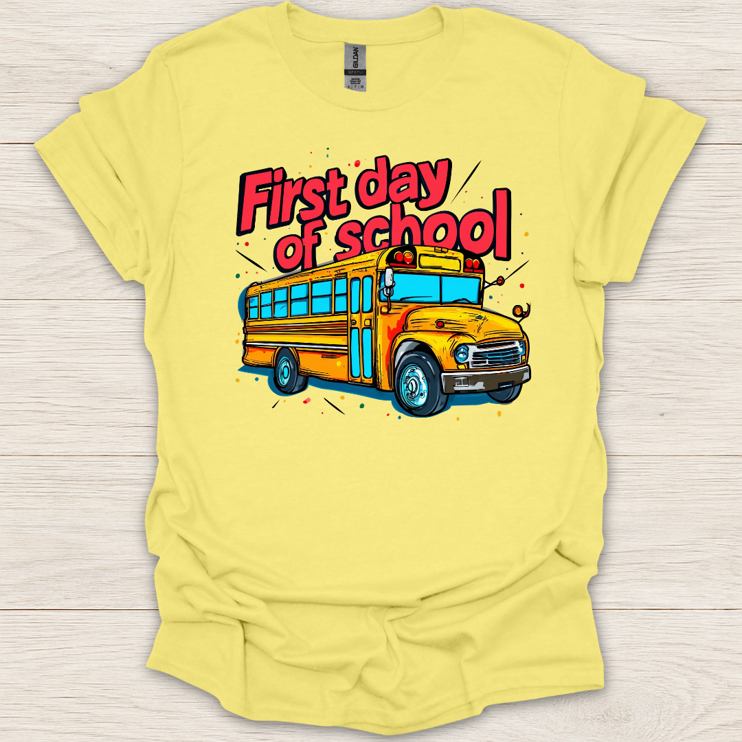 First Day of School Bus T-Shirt
