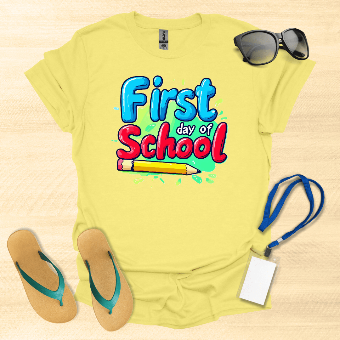 First Day of School Pencil T-Shirt