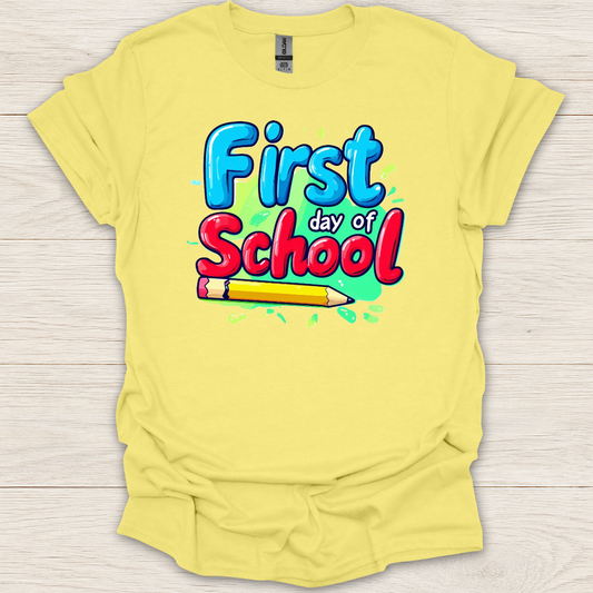 First Day of School Pencil T-Shirt