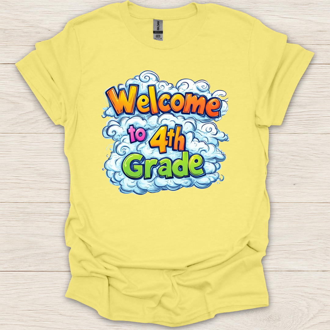 Welcome to 4th Grade Clouds T-Shirt