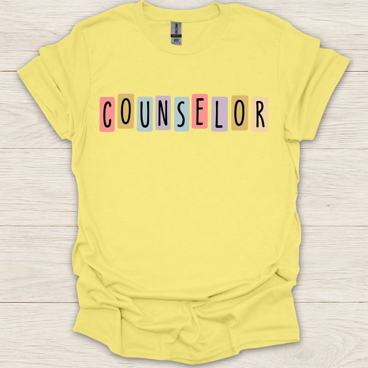 Counselor Retro Block T-Shirt