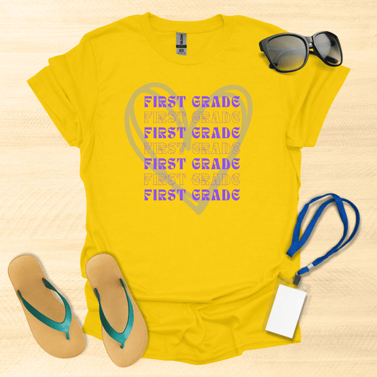 First Grade Heart T-Shirt