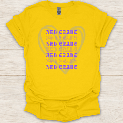 3rd Grade Hearts T-Shirt