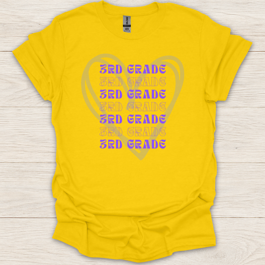 3rd Grade Hearts T-Shirt