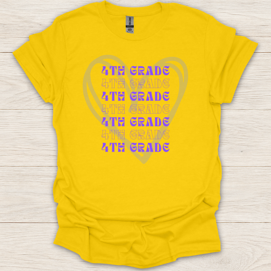 4th Grade Hearts T-Shirt