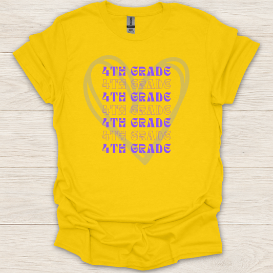 4th Grade Hearts T-Shirt