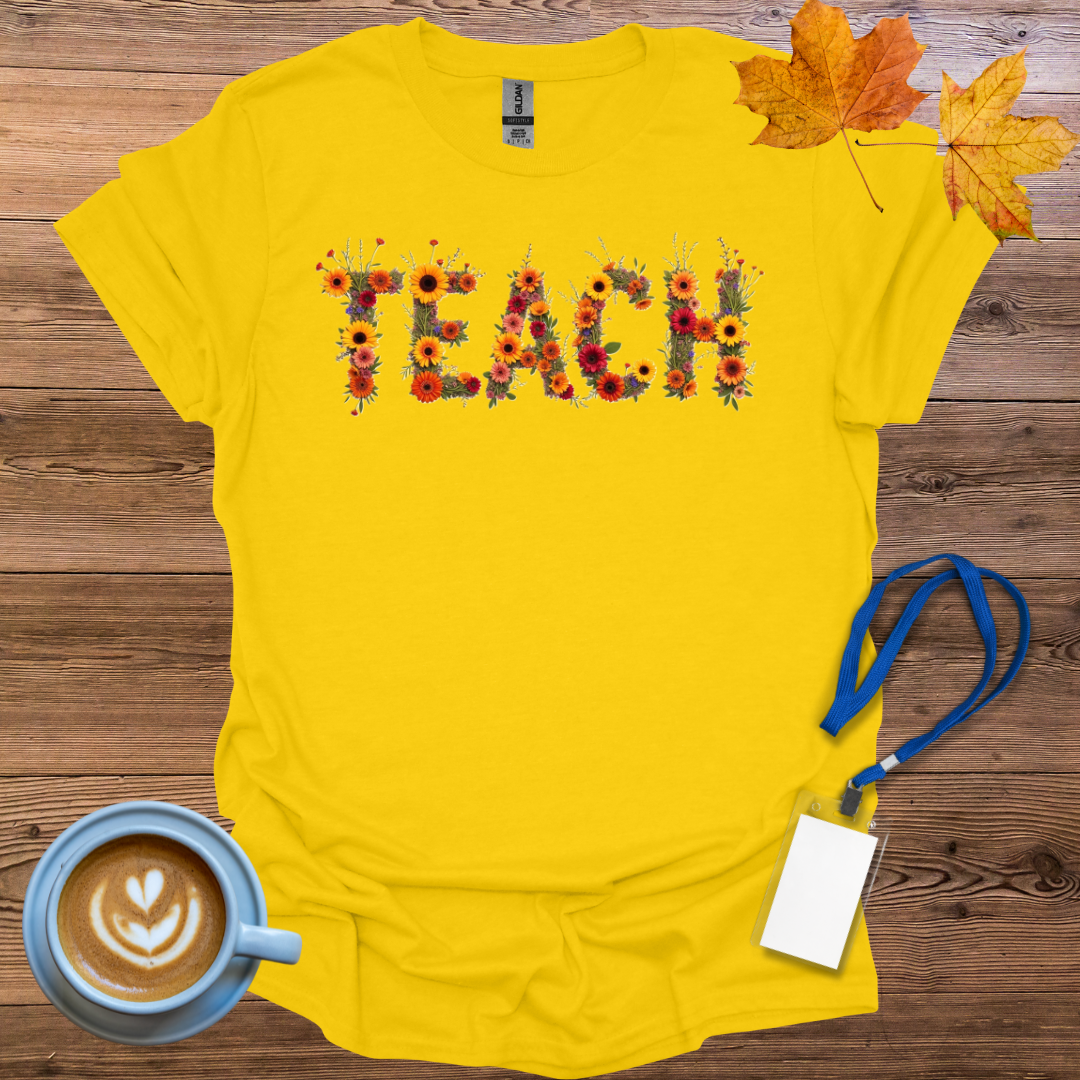 Teach Floral T-Shirt