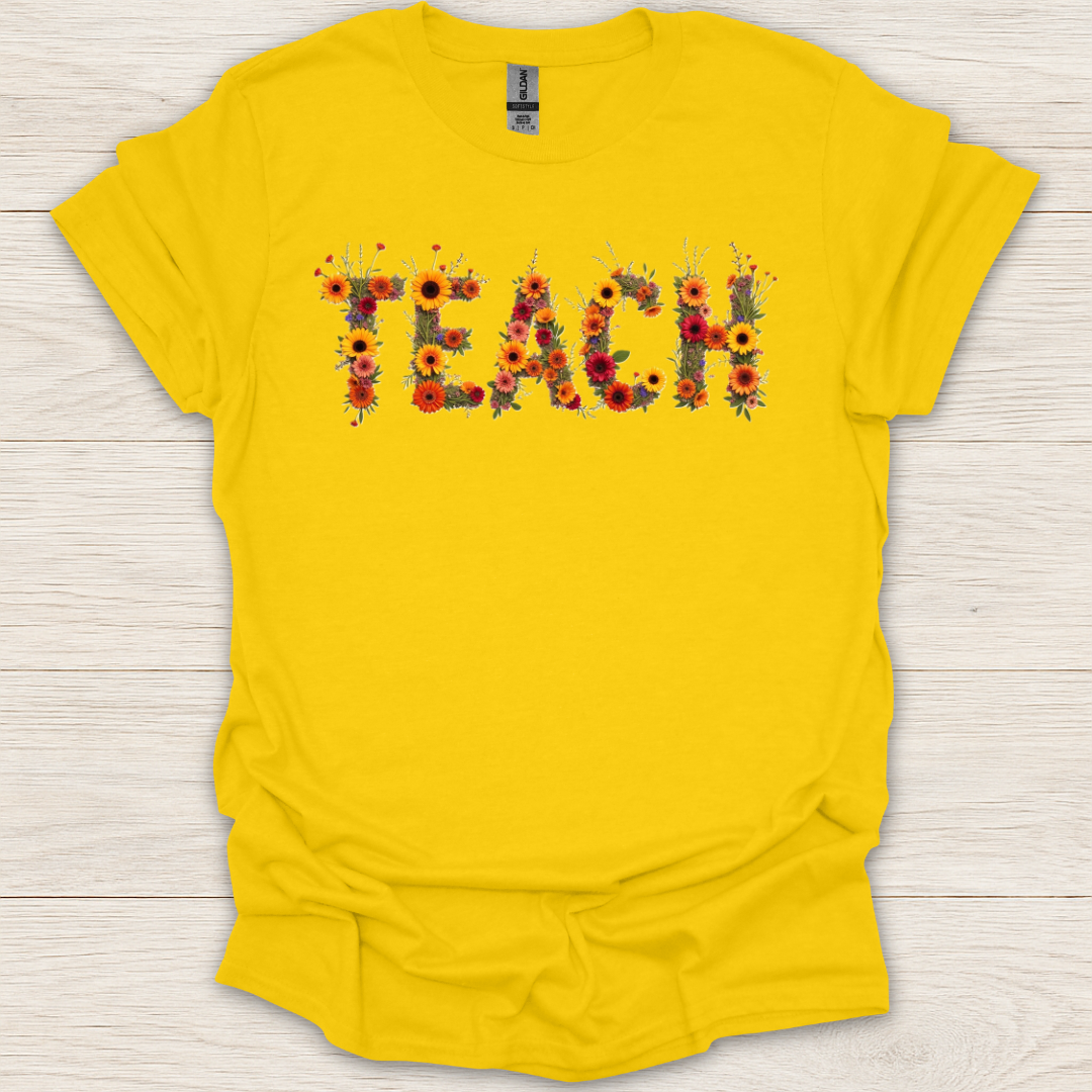 Teach Floral T-Shirt