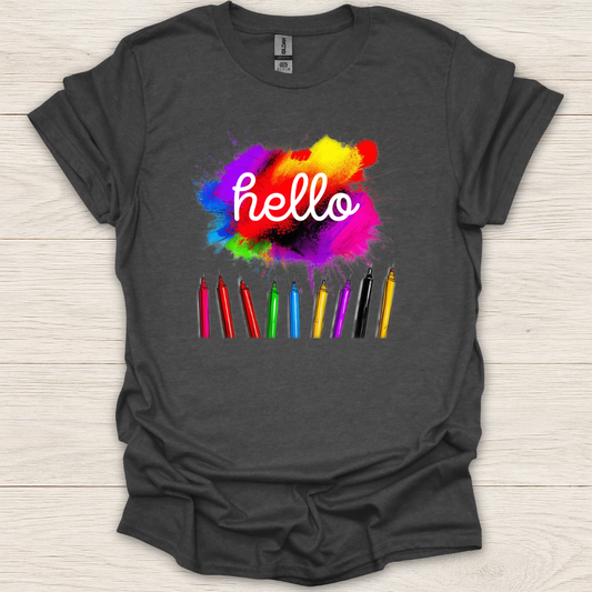 Hello Color Pencils T-Shirt