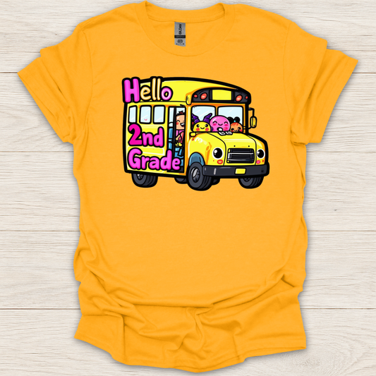 Welcome to 2nd Grade Bus T-Shirt
