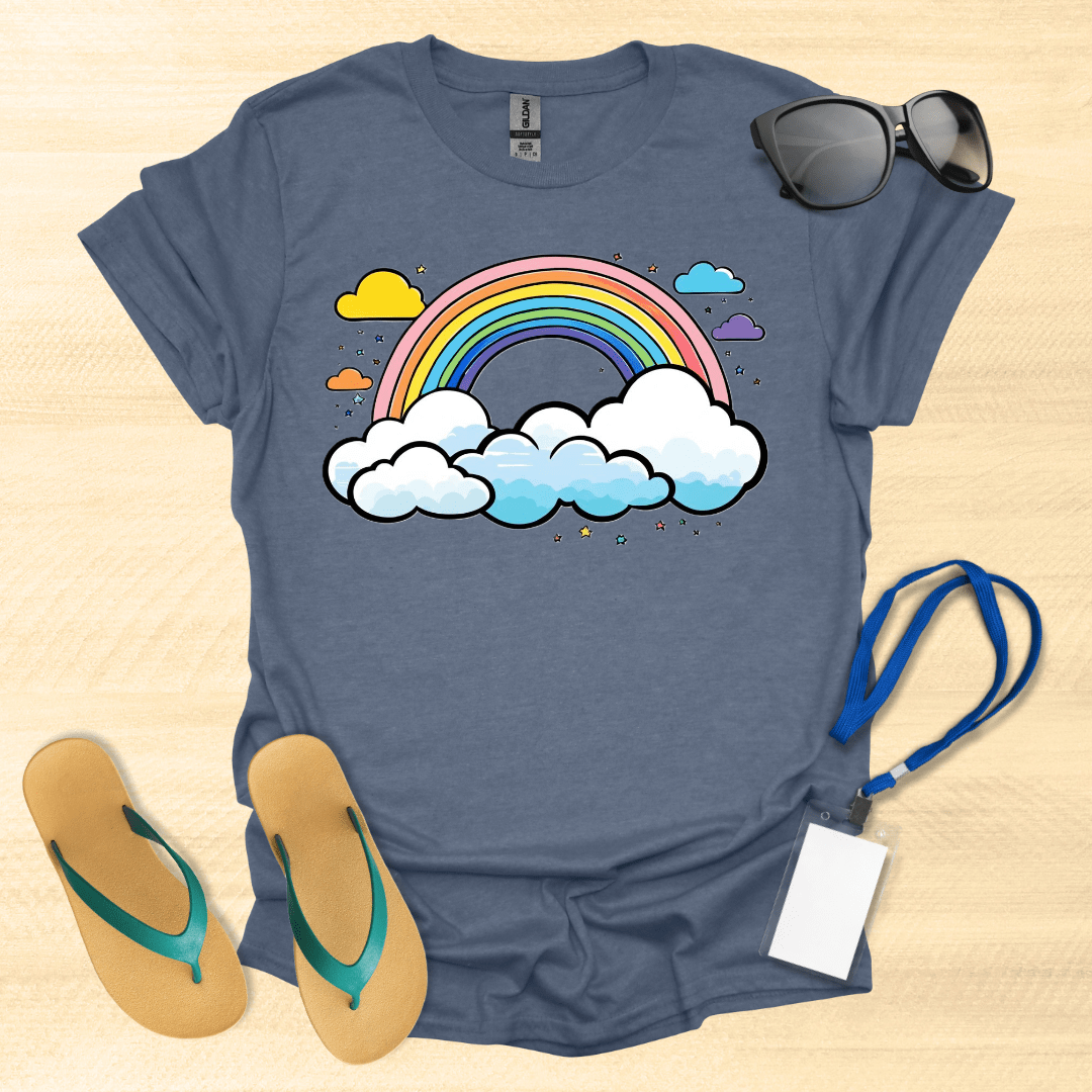 Art- Rainbow & Clouds T-Shirt