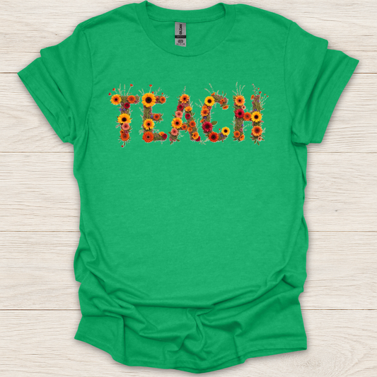 Teach Floral T-Shirt