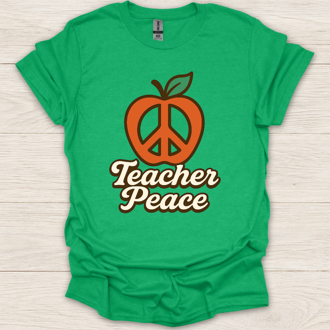 Teacher Peace Apple T-Shirt