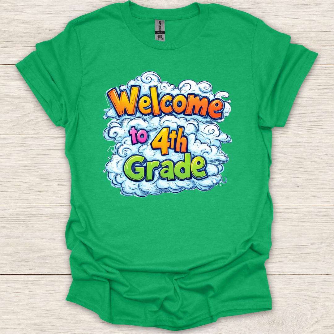 Welcome to 4th Grade Clouds T-Shirt