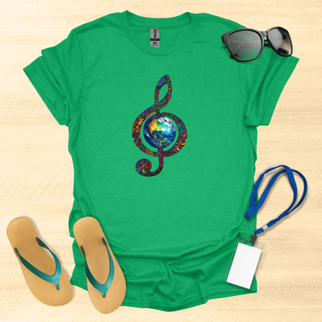 Treble Clef Earth T-Shirt